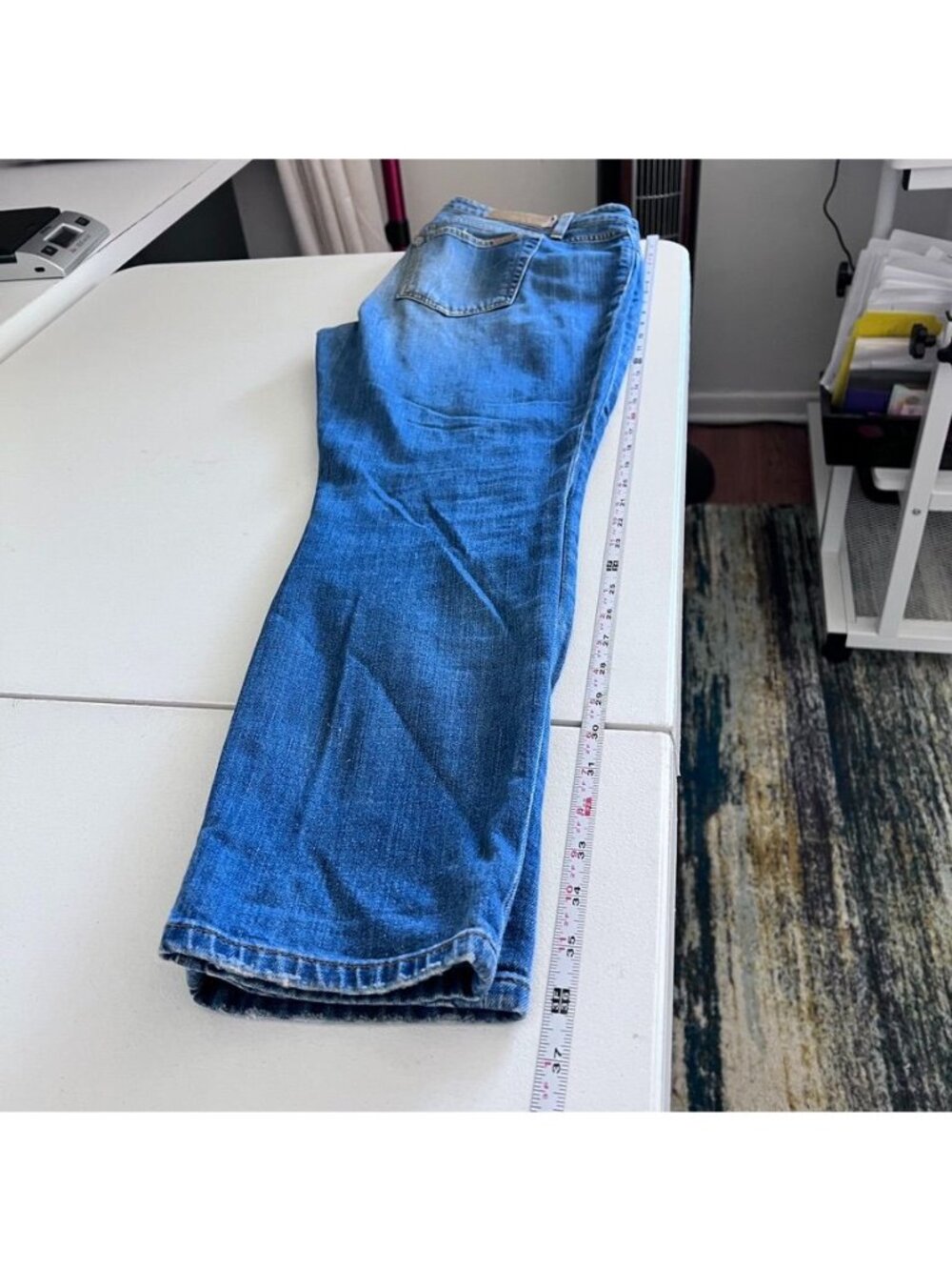 Joes Jeans Womens Sz 31The High Water Relaxed Mid Rise Soft Distressed Stretch - Picture 13 of 16